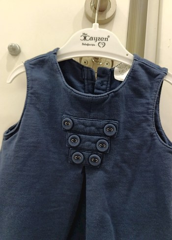 Kız Çocuk Kolsuz Kot Elbise - Görsel 2