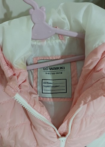 Kız Çocuk Pembe Kapüşonlu Fermuarlı Yelek - Görsel 3