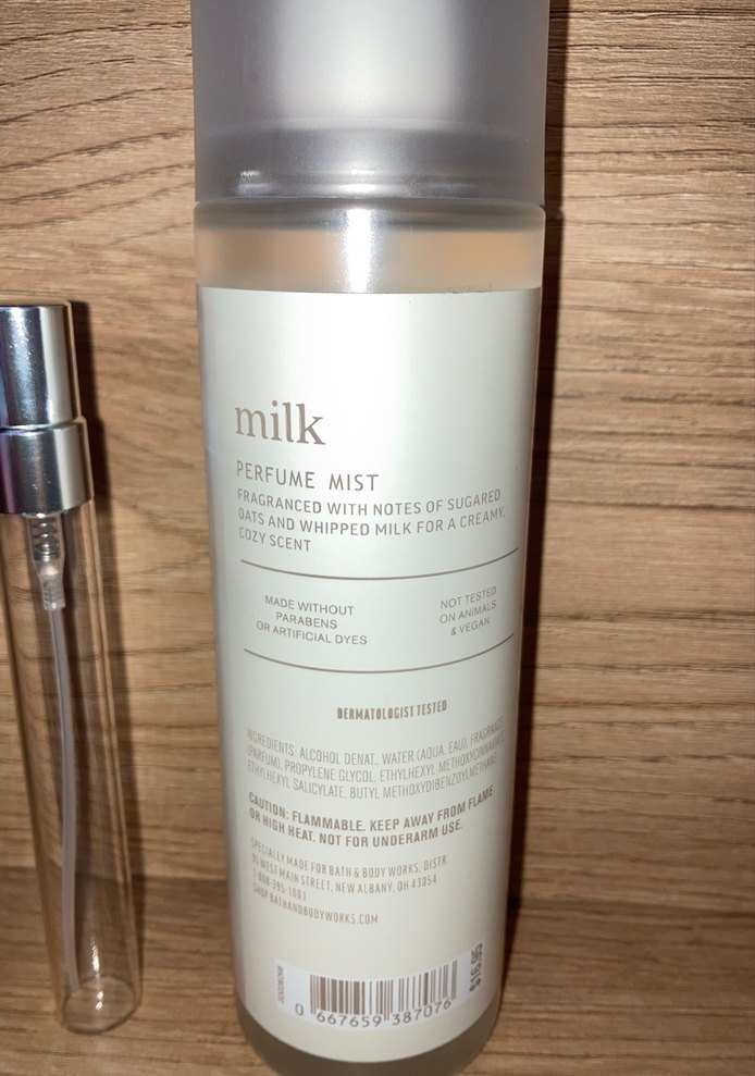 bath and body works milk 10 ml - Görsel 3