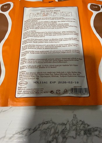 Ayak Peeling Paketi Maskesi 4lü avon parfüm hediyeli - Görsel 2