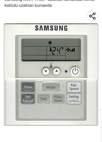 Samsung Kablolu Uzaktan Klima Kumandası 