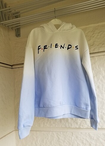 s Beden beyaz Renk Friends Yazılı Sweatshirt