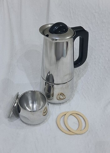  Beden Moka Pot Kahve Makinesi Makinası Filtre Espresso Ocak Üstü 
