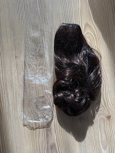 Gerçek görünümlü Peruk Yapay Saç Kahverengi - Görsel 4