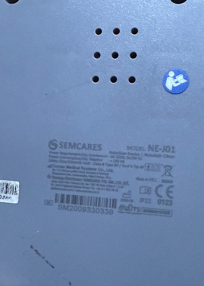 Semcares NE-J01 Kompresörlü Nebülizatör Nebulizatör - Görsel 3