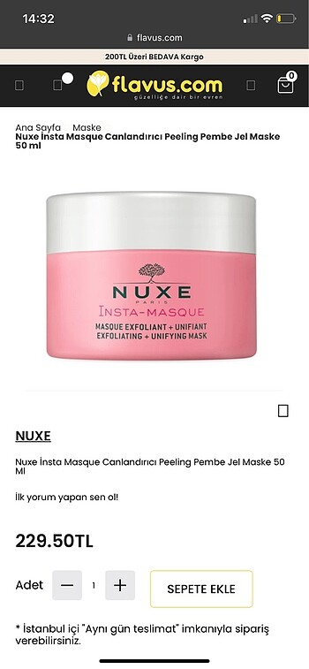 Nuxe Nuxe Insta-Masque Exfoliating Mask 50 ml