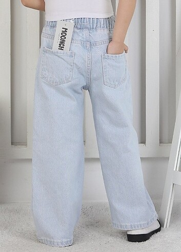 8 Yaş Beden Çiçekli kot pantolon