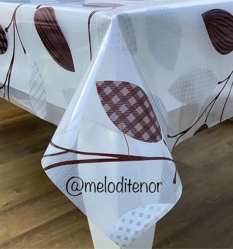 Diğer 100*140 Desenli Şeffaf PVC Masa Örtüsü