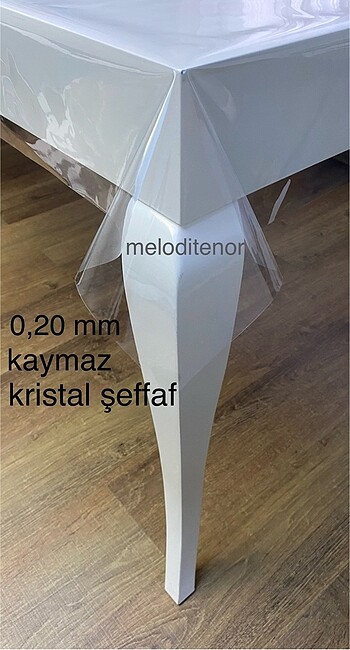 100*140 Şeffaf PVC Muşamba Masa Örtüsü