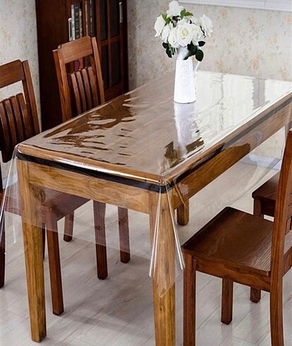 Diğer 130*180 Şeffaf PVC Muşamba Masa Örtüsü