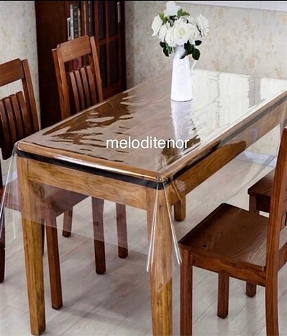 Diğer 100*140 şeffaf PVC Muşamba Masa Örtüsü