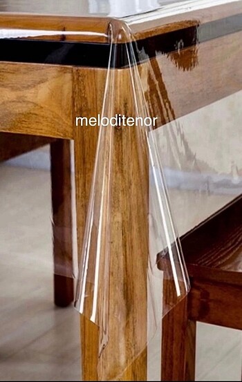 Beden 100*140 şeffaf PVC Muşamba Masa Örtüsü