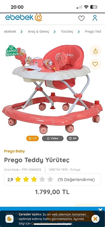 Prego yürüteç