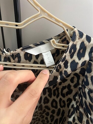 s Beden kahverengi Renk H&M leopar bluz