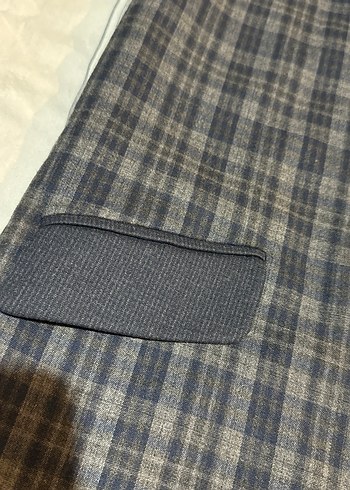 Adl Ekose Desenli Gri Yelek - Görsel 3