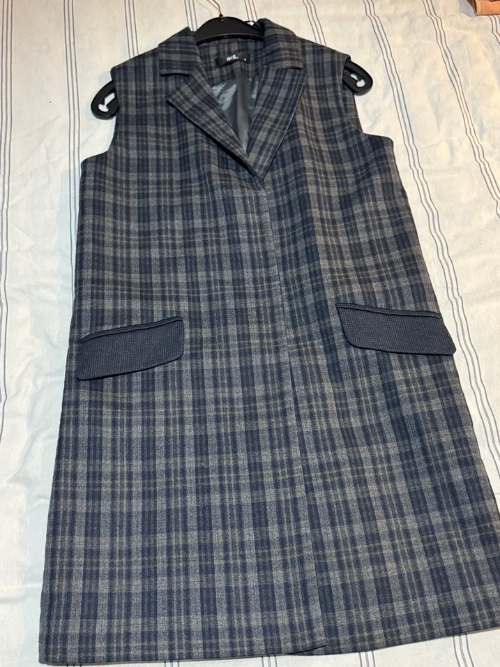 Adl Ekose Desenli Gri Yelek - Görsel 2