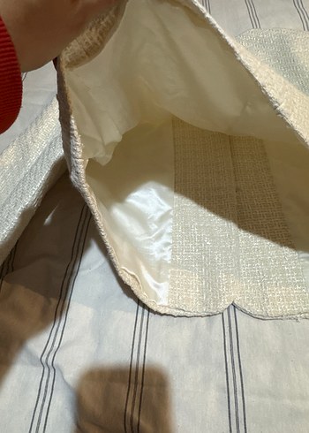 Beyaz tuvit ceket - Görsel 5