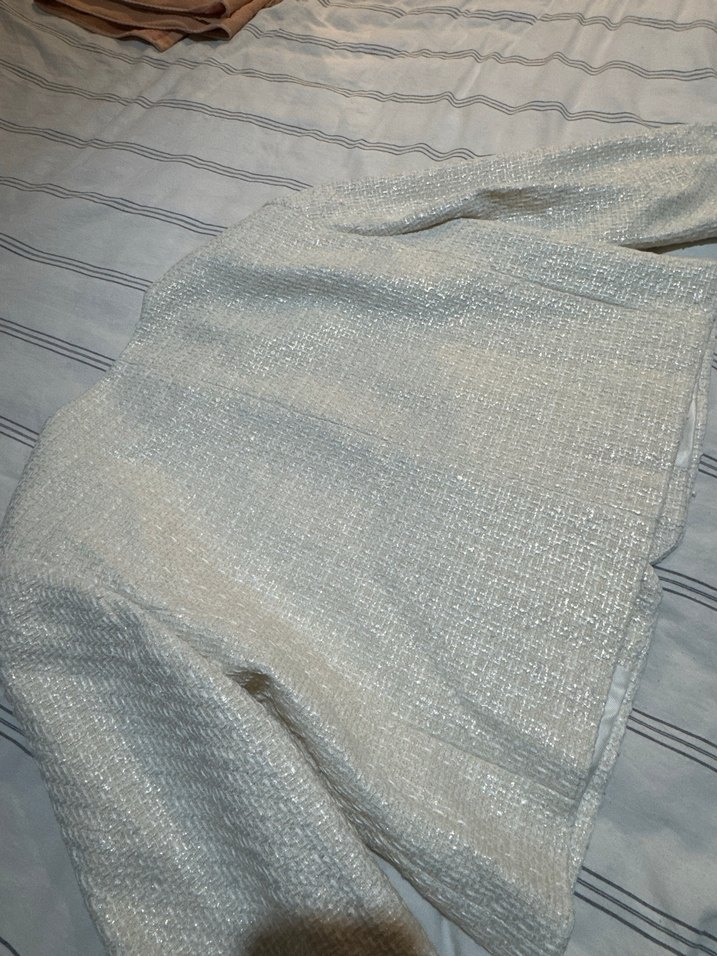 Beyaz tuvit ceket - Görsel 2