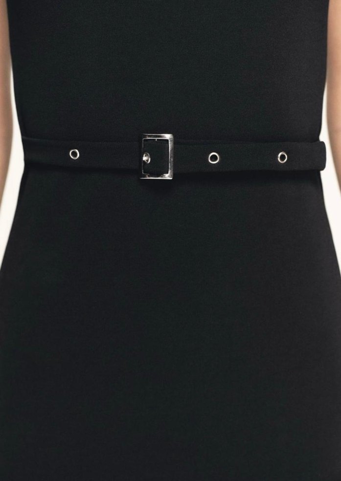 Zara Kemerli Midi Kalem Elbise - Görsel 2