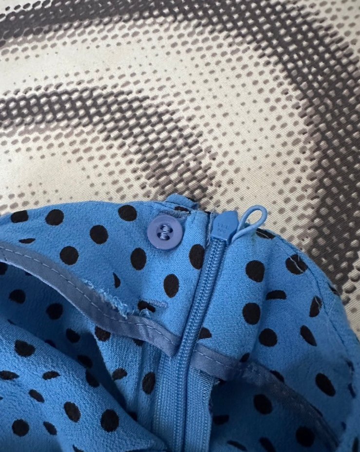 İpekyol Mavi Drapeli midi boy etek - Görsel 3