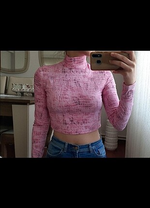 Bershka pembe bluz
