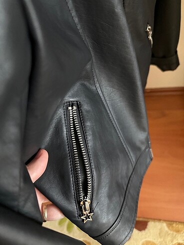 9 Yaş Beden siyah Renk Kız çocuk deri ceket