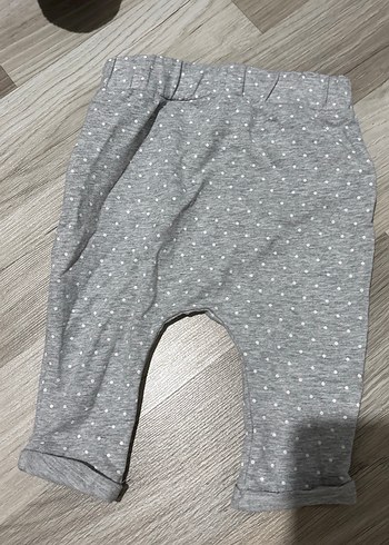 Kız Çocuk Gri Pamuklu Fırfırlı Tayt - Görsel 3