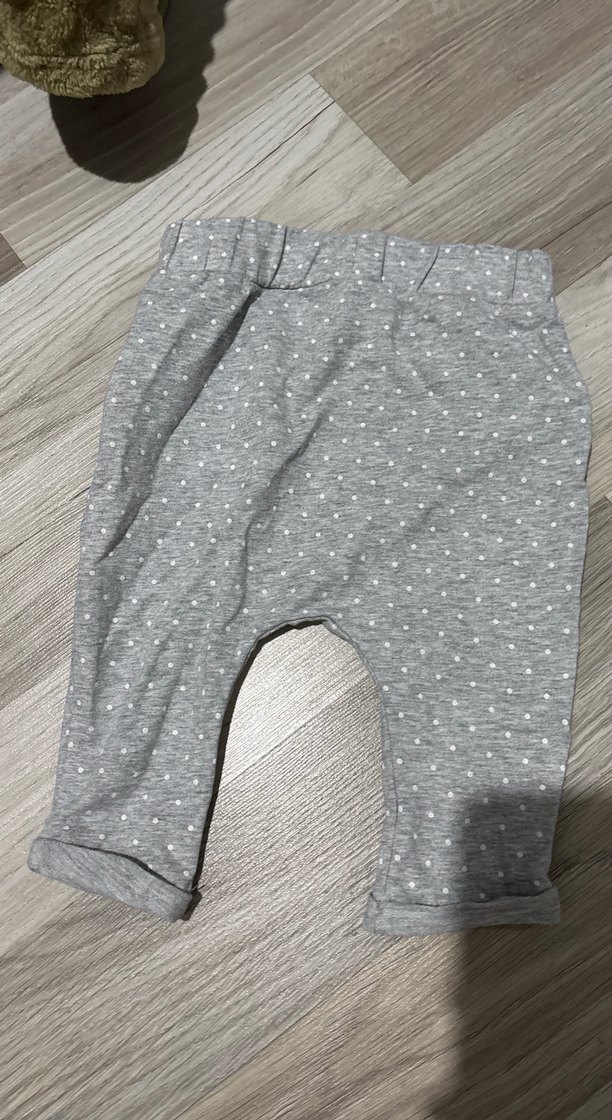 Kız Çocuk Gri Pamuklu Fırfırlı Tayt - Görsel 3