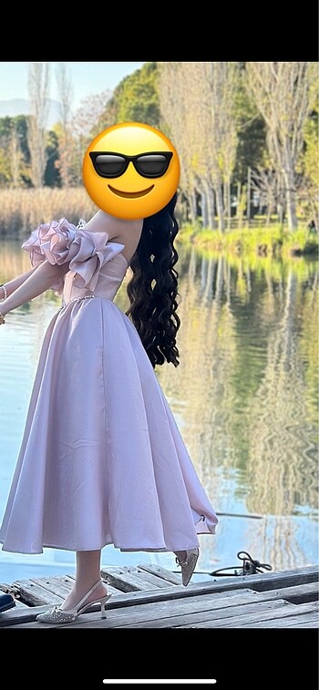 s Beden Prenses model midi boy Nişan elbisesi, abiye, gece elbisesi