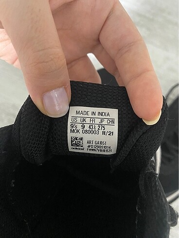 42 Beden siyah Renk Adidas Erkek Spor Ayakkabısı