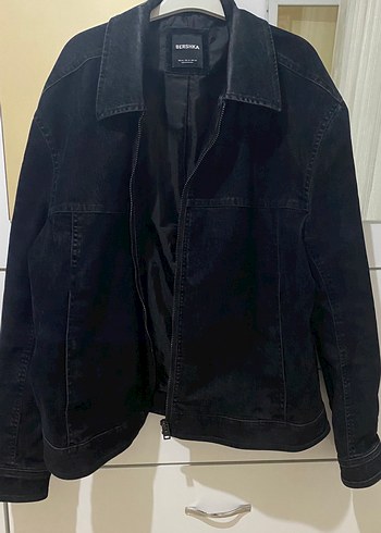 Bershka Siyah Denim Ceket