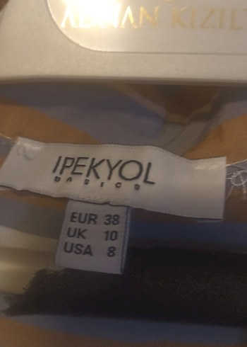 Bej Çizgili Kısa Kollu Kadın Gömlek - Görsel 6