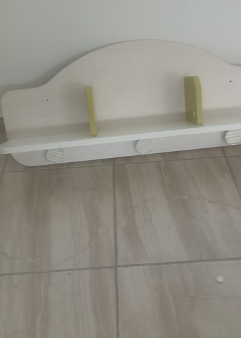 Çocuk Gardırop Beyaz ve Gri Desenli - Görsel 4