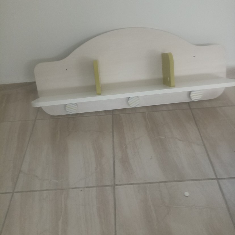 Çocuk Gardırop Beyaz ve Gri Desenli - Görsel 4