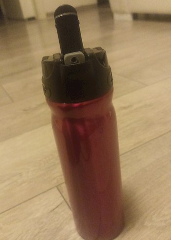 Parlak Bordo Çocuk Termos Şişesi - Görsel 3