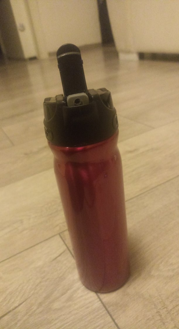 Parlak Bordo Çocuk Termos Şişesi - Görsel 3