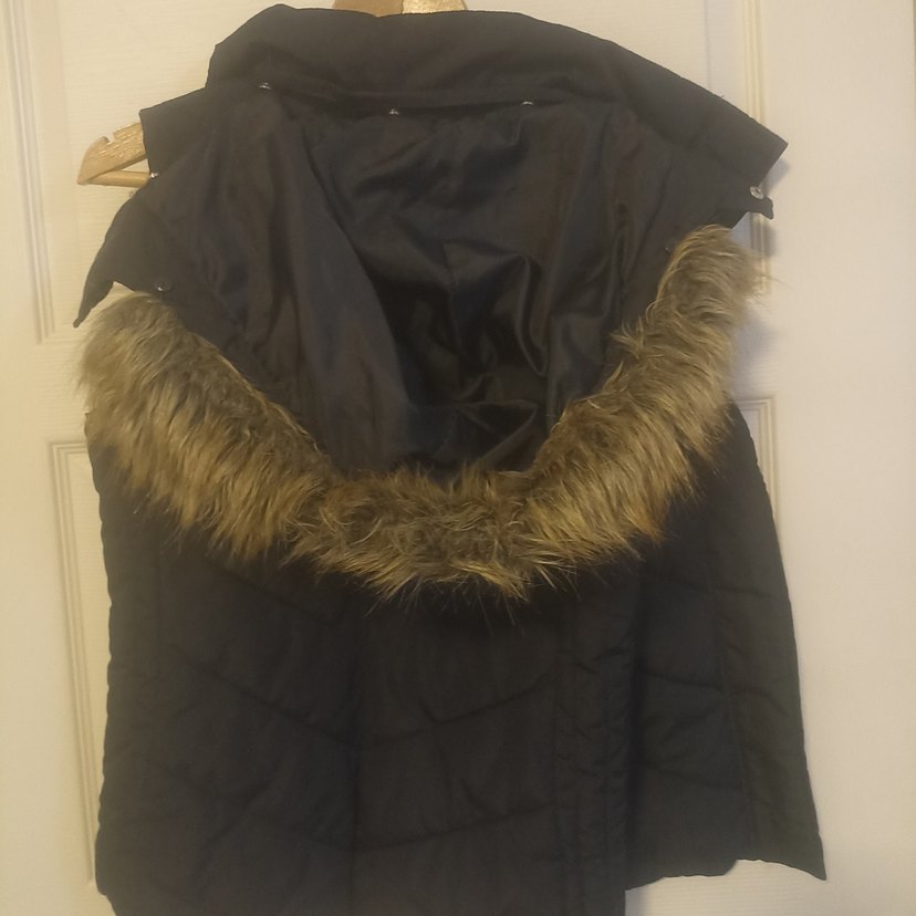 Kürk Detaylı Siyah Kadın Yelek - Görsel 4