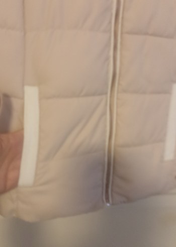 Bej Suni Kürklü Midi Kadın Yelek - Görsel 2