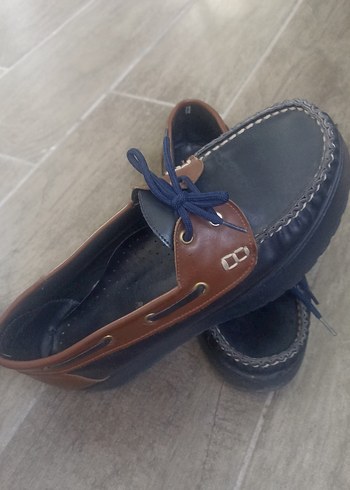 Koyu Mavi Tokalı bayan ayakkabı - Görsel 3