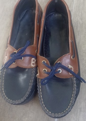 Koyu Mavi Tokalı bayan ayakkabı - Görsel 5