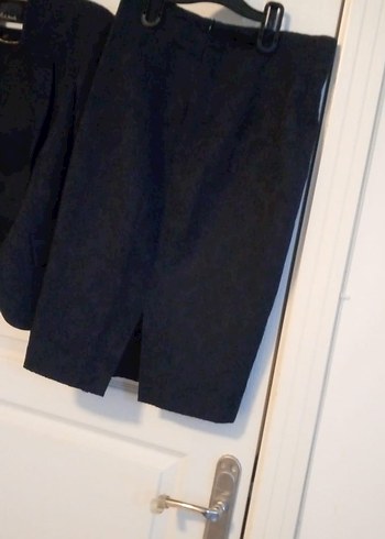 Kadın Siyah Midi Takım Elbise - Görsel 4