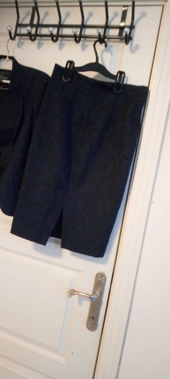 Kadın Siyah Midi Takım Elbise - Görsel 4