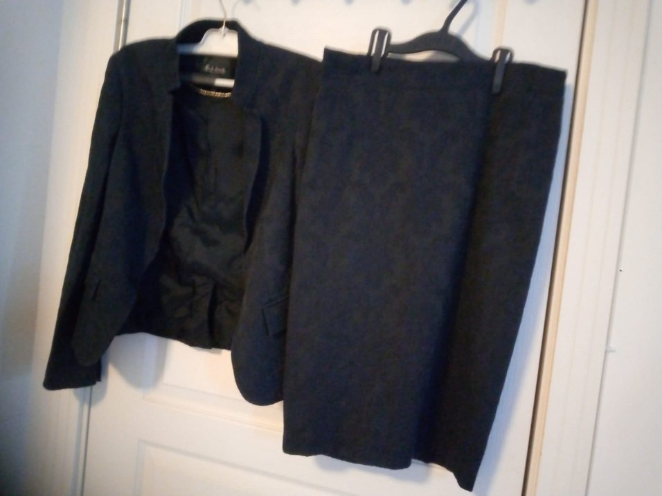 Kadın Siyah Midi Takım Elbise - Görsel 5