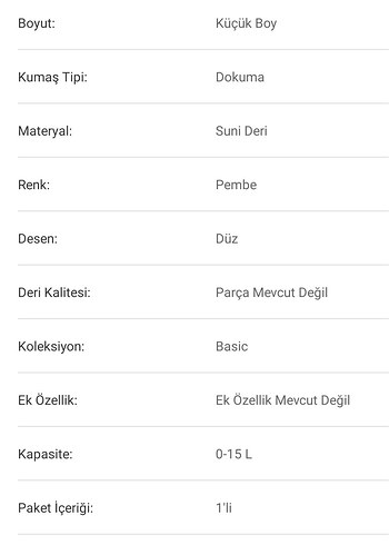  Beden pembe Renk Zincir Detaylı Pembe Kadın Çanta