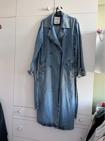 Pull and Bear Denim kot trençkot