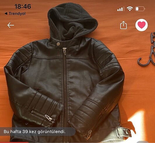 6/7yaş DeFacto deri mont