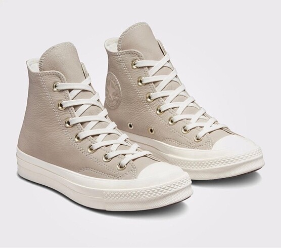 39 Beden Converse krem rengi deri