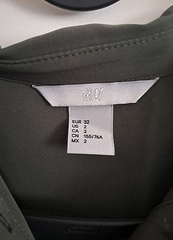 H&M Kadın Yeşil gömlek