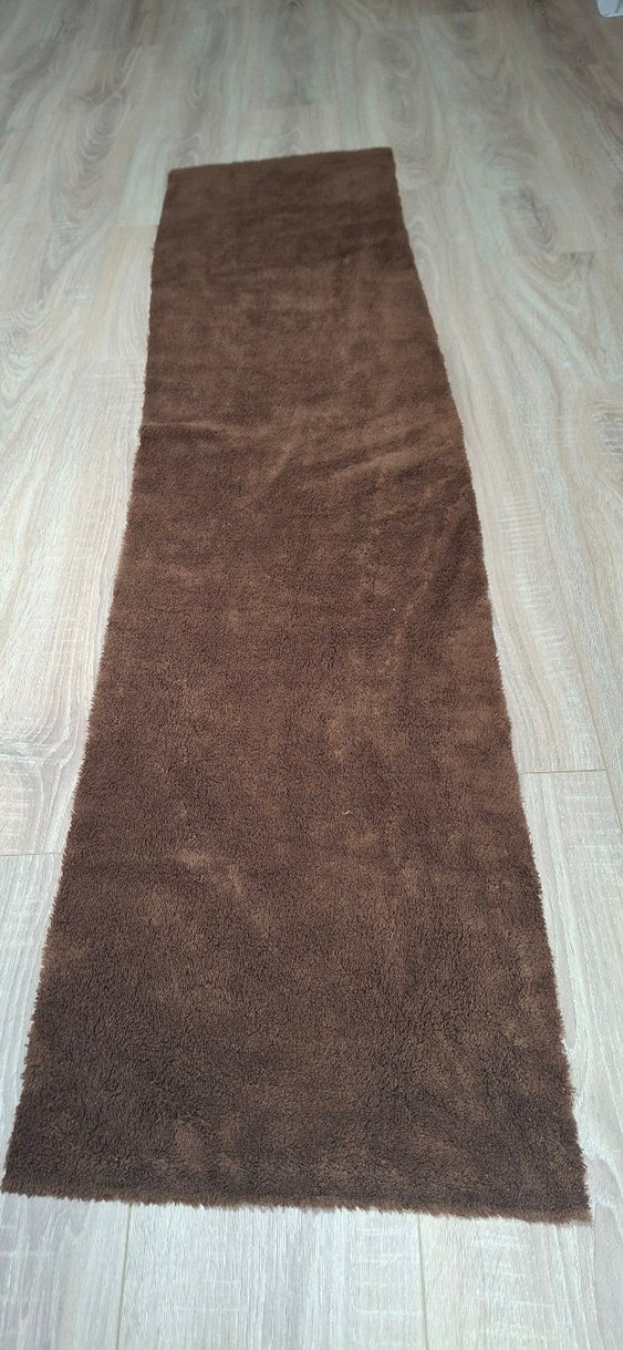 Kahverengi Kadın Peluş Atkı - Görsel 4