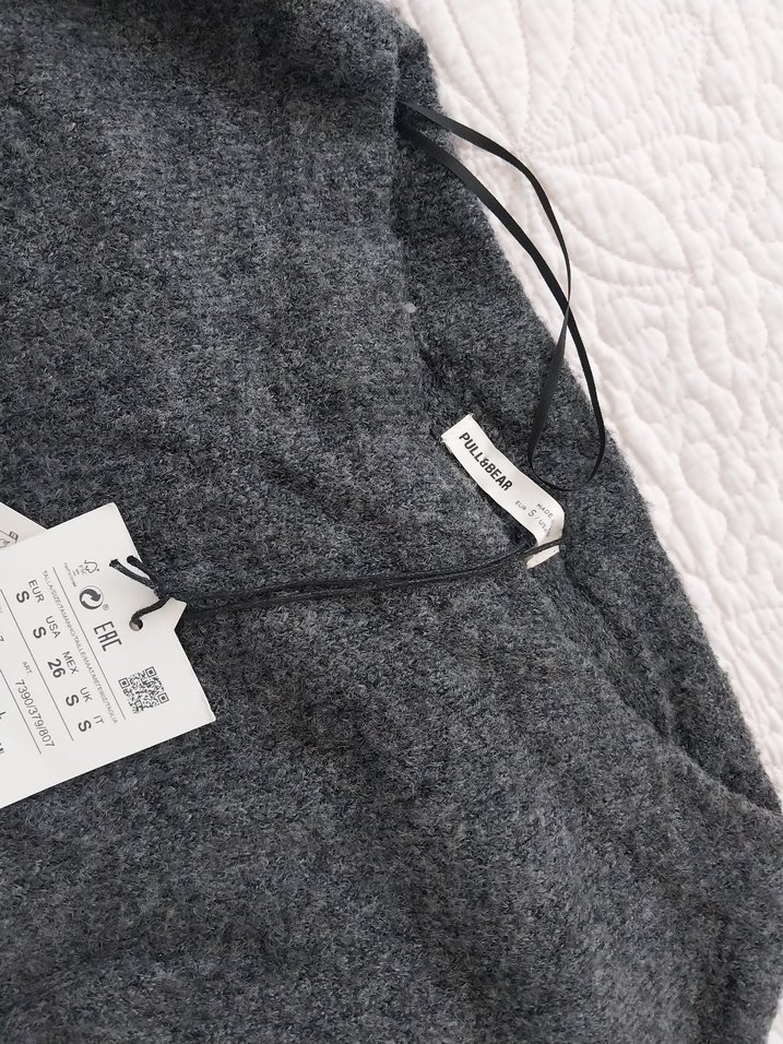 Kayık yaka Uzun Kollu streç Triko Elbise - Görsel 4